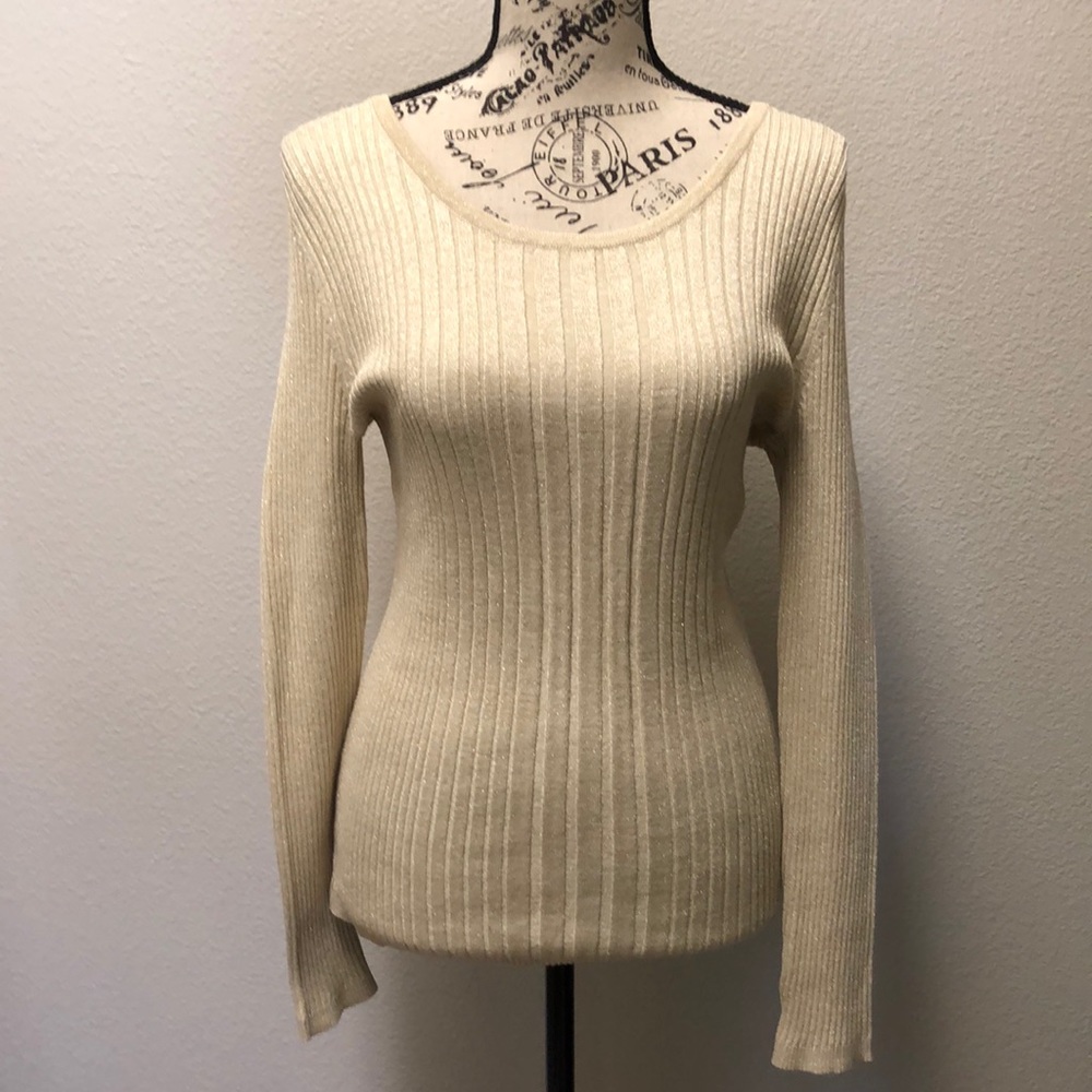 Glitter gold sweater